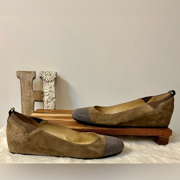 Vaneli Ardelia Suede Metallic Wedge Size 10 - Picture 6 of 14